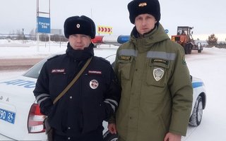 Курагинское, совместно с сотрудником ГАИ