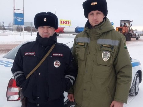 Курагинское, совместно с сотрудником ГАИ